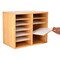 Adiroffice Medium Oak, MDF Wood, 12 in W, 16.5 in L, 20.15 in D ADI500-12-MEO-MK - alternate 4